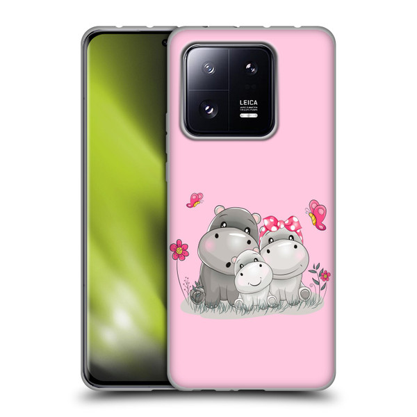 Haroulita Forest Hippo Family Soft Gel Case for Xiaomi 13 Pro 5G