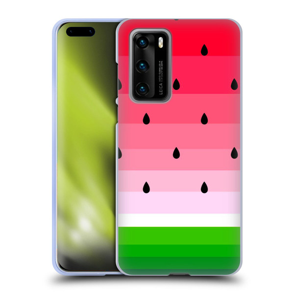 Haroulita Fruits Watermelon Soft Gel Case for Huawei P40 5G