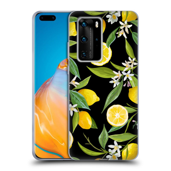 Haroulita Fruits Flowers And Lemons Soft Gel Case for Huawei P40 Pro / P40 Pro Plus 5G