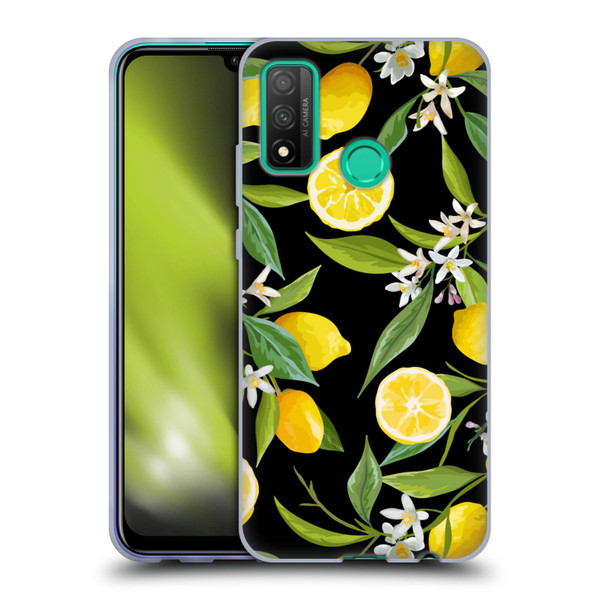 Haroulita Fruits Flowers And Lemons Soft Gel Case for Huawei P Smart (2020)