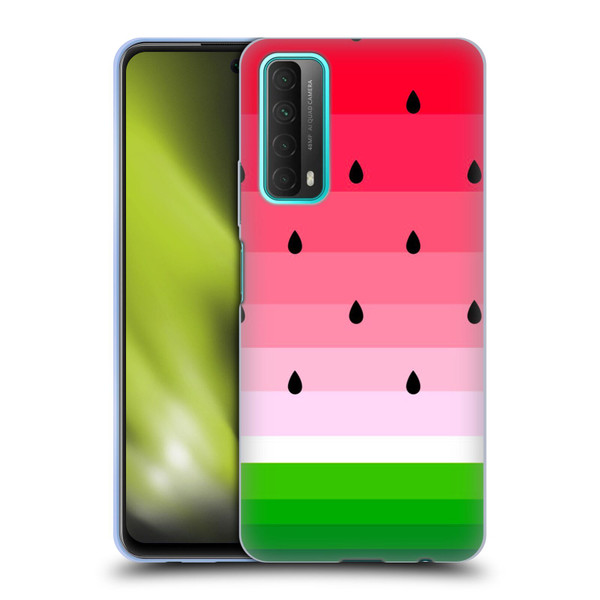 Haroulita Fruits Watermelon Soft Gel Case for Huawei P Smart (2021)