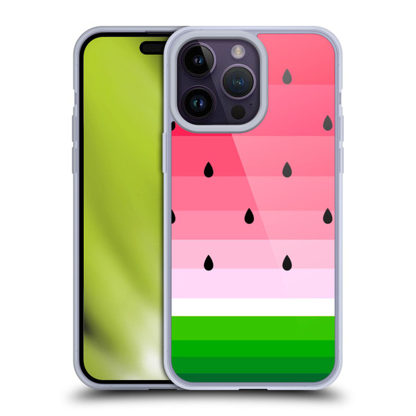 Haroulita Fruits Watermelon Soft Gel Case for Apple iPhone 14 Pro Max