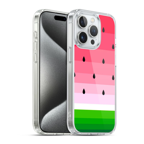 Haroulita Fruits Watermelon Soft Gel Case for Apple iPhone 15 Pro & MagSafe
