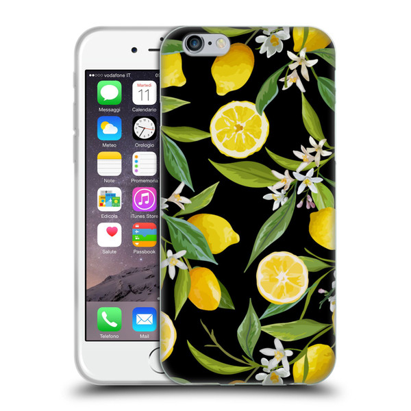 Haroulita Fruits Flowers And Lemons Soft Gel Case for Apple iPhone 6 / iPhone 6s