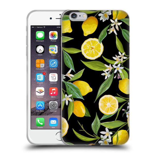 Haroulita Fruits Flowers And Lemons Soft Gel Case for Apple iPhone 6 Plus / iPhone 6s Plus