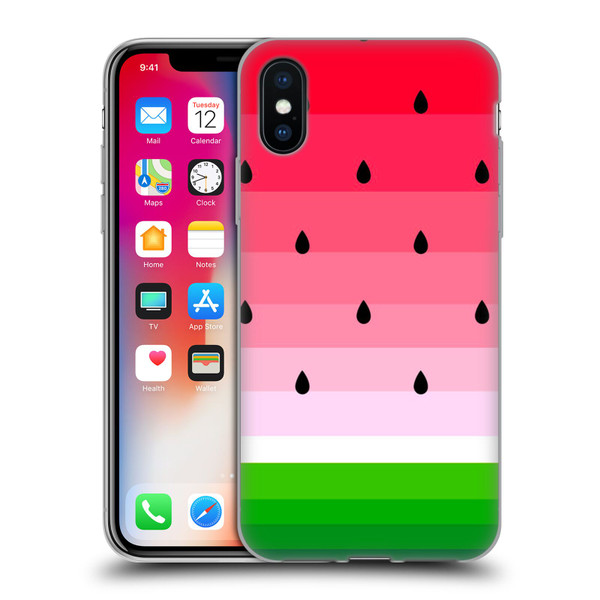 Haroulita Fruits Watermelon Soft Gel Case for Apple iPhone X / iPhone XS