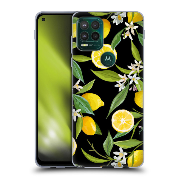 Haroulita Fruits Flowers And Lemons Soft Gel Case for Motorola Moto G Stylus 5G 2021