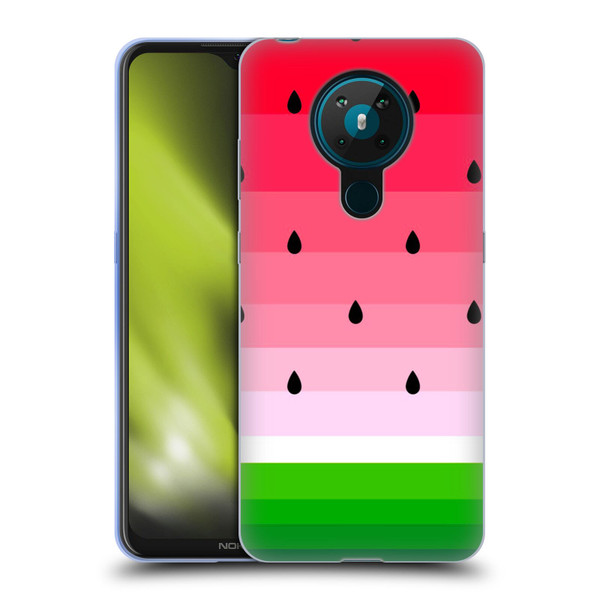 Haroulita Fruits Watermelon Soft Gel Case for Nokia 5.3