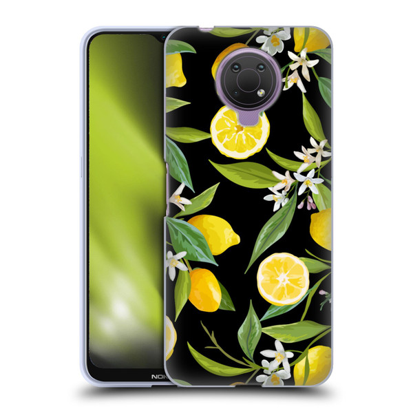 Haroulita Fruits Flowers And Lemons Soft Gel Case for Nokia G10