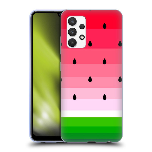 Haroulita Fruits Watermelon Soft Gel Case for Samsung Galaxy A32 (2021)