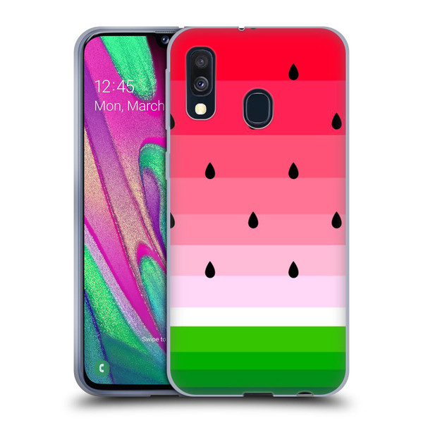 Haroulita Fruits Watermelon Soft Gel Case for Samsung Galaxy A40 (2019)