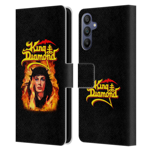 King Diamond Poster Fatal Portrait 2 Leather Book Wallet Case Cover For Samsung Galaxy A15