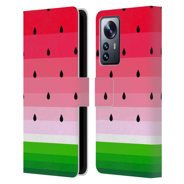 Haroulita Fruits Watermelon Leather Book Wallet Case Cover For Xiaomi 12 Pro