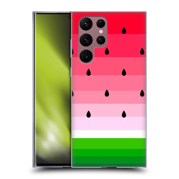 Haroulita Fruits Watermelon Soft Gel Case for Samsung Galaxy S22 Ultra 5G