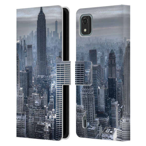 Haroulita Places New York 3 Leather Book Wallet Case Cover For Nokia C2 2nd Edition
