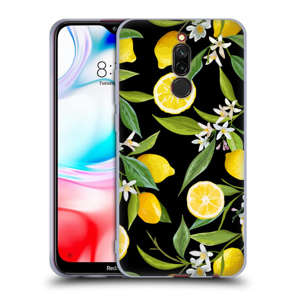 Haroulita Fruits Flowers And Lemons Soft Gel Case for Xiaomi Redmi 8