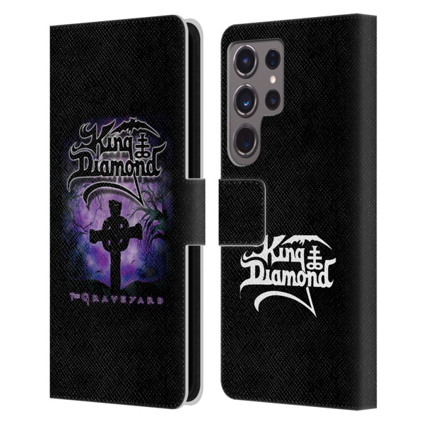 King Diamond Poster Graveyard Album Leather Book Wallet Case Cover For Samsung Galaxy S24 Ultra 5G