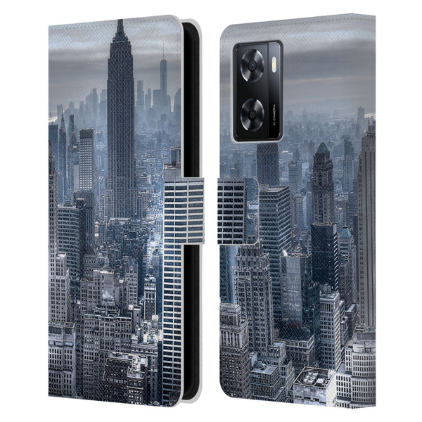 Haroulita Places New York 3 Leather Book Wallet Case Cover For OPPO A57s