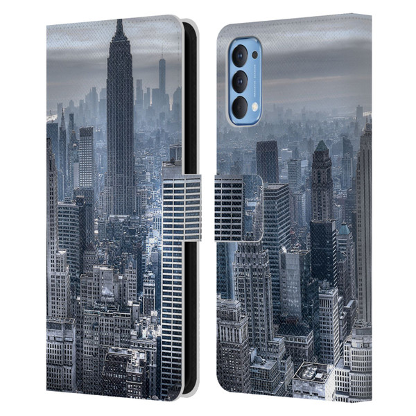 Haroulita Places New York 3 Leather Book Wallet Case Cover For OPPO Reno 4 5G