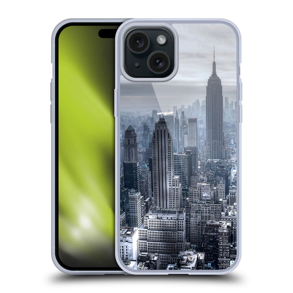 Haroulita Places New York 3 Soft Gel Case for Apple iPhone 15 Plus