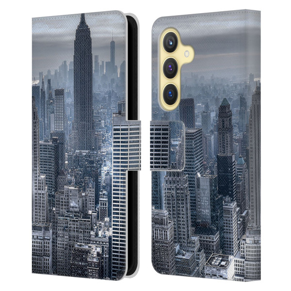 Haroulita Places New York 3 Leather Book Wallet Case Cover For Samsung Galaxy S24 5G