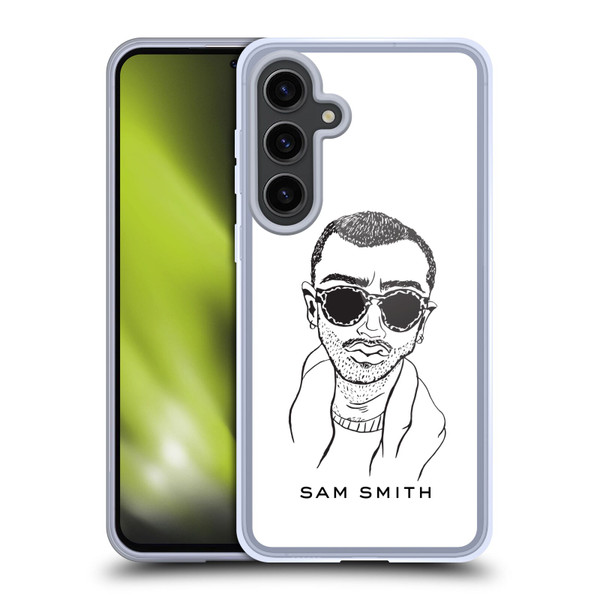 Sam Smith Art Illustration Soft Gel Case for Samsung Galaxy S24+ 5G