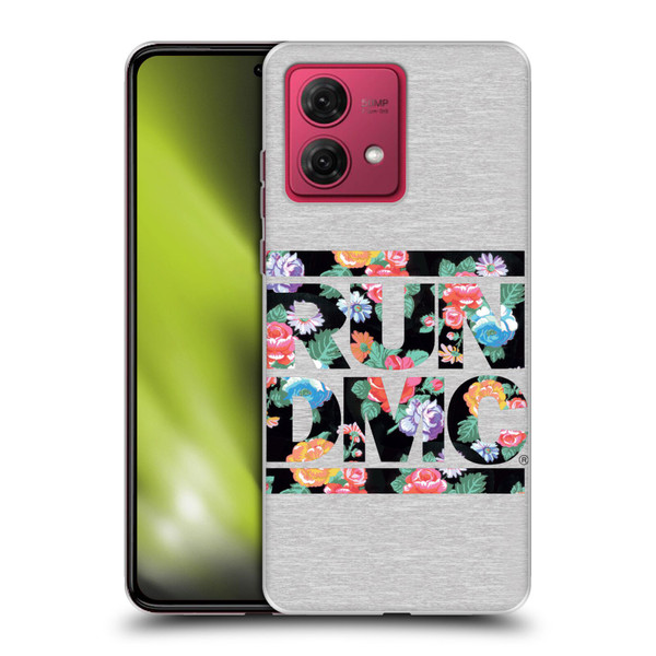 Run-D.M.C. Key Art Floral Soft Gel Case for Motorola Moto G84 5G