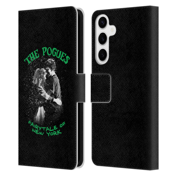 The Pogues Graphics Fairytale Of The New York Leather Book Wallet Case Cover For Samsung Galaxy S24+ 5G