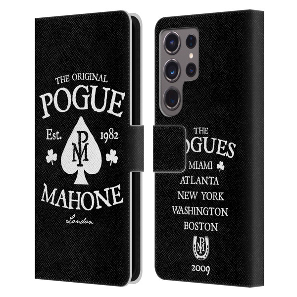 The Pogues Graphics Mahone Leather Book Wallet Case Cover For Samsung Galaxy S24 Ultra 5G