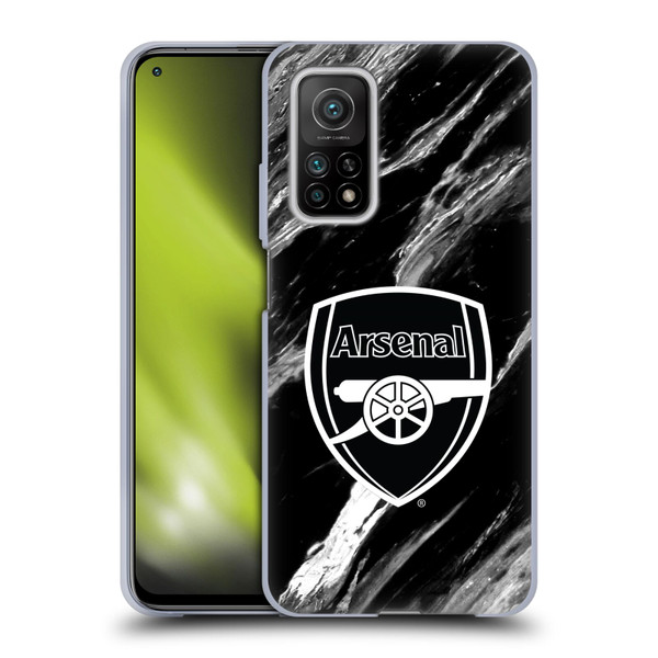Arsenal FC Crest Patterns Marble Soft Gel Case for Xiaomi Mi 10T 5G