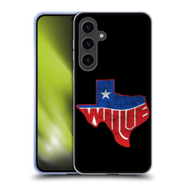 Willie Nelson Grunge Texas Soft Gel Case for Samsung Galaxy S24+ 5G