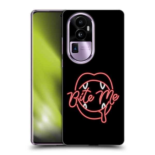 Bebe Rexha Key Art Neon Bite Me Soft Gel Case for OPPO Reno10 Pro+