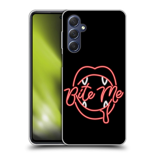 Bebe Rexha Key Art Neon Bite Me Soft Gel Case for Samsung Galaxy M54 5G