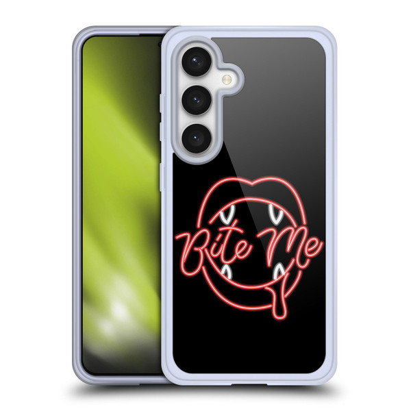 Bebe Rexha Key Art Neon Bite Me Soft Gel Case for Samsung Galaxy S24 5G