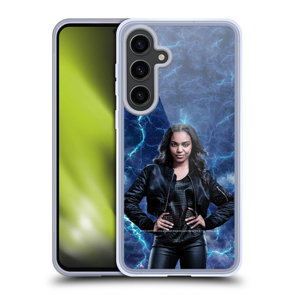 Black Lightning Characters Jennifer Pierce Soft Gel Case for Samsung Galaxy S24+ 5G