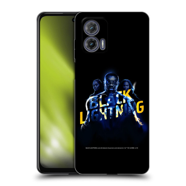 Black Lightning Key Art Group Soft Gel Case for Motorola Moto G73 5G
