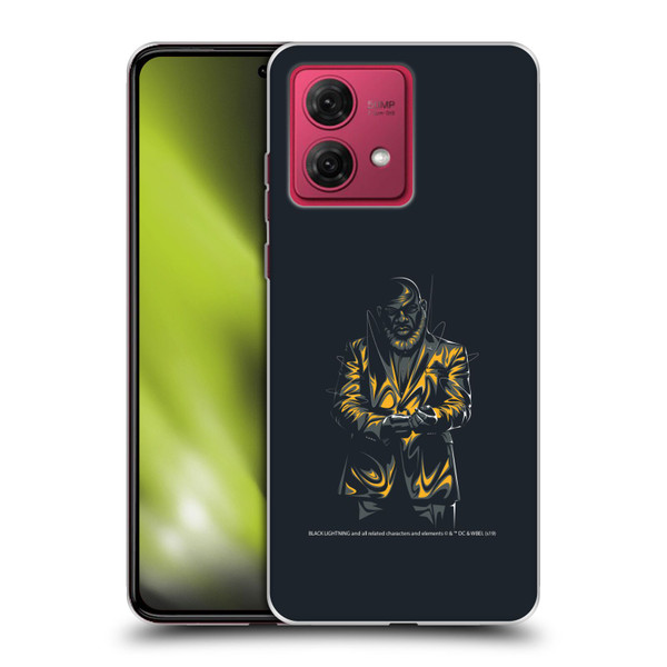 Black Lightning Key Art Tobias Whale Soft Gel Case for Motorola Moto G84 5G