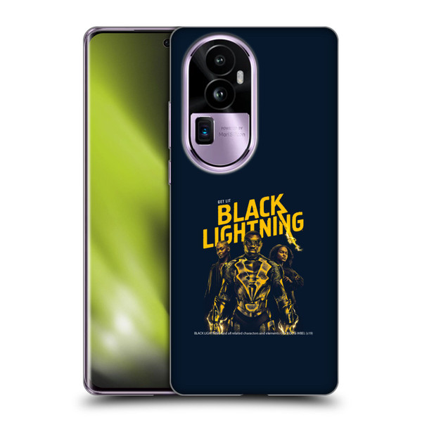 Black Lightning Key Art Get Lit Soft Gel Case for OPPO Reno10 Pro+