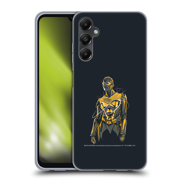 Black Lightning Key Art Thunder Soft Gel Case for Samsung Galaxy A05s
