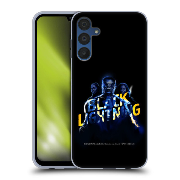 Black Lightning Key Art Group Soft Gel Case for Samsung Galaxy A15