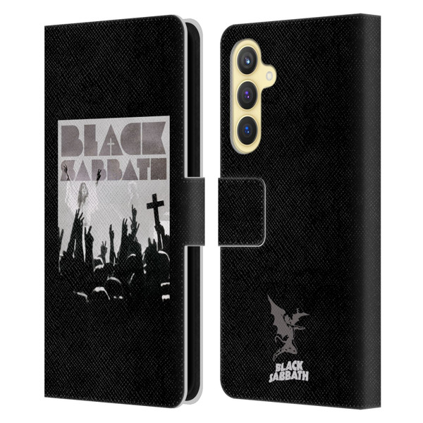 Black Sabbath Key Art Victory Leather Book Wallet Case Cover For Samsung Galaxy S23 FE 5G