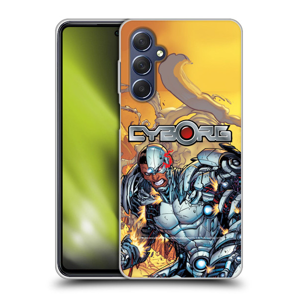 Cyborg DC Comics Fast Fashion Comic Soft Gel Case for Samsung Galaxy M54 5G