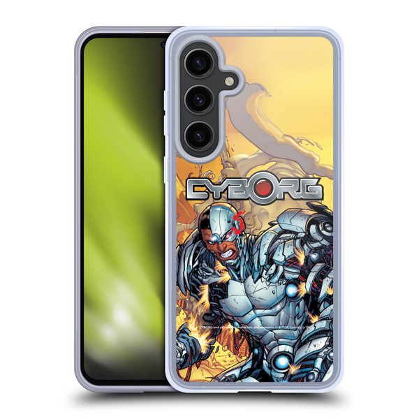 Cyborg DC Comics Fast Fashion Comic Soft Gel Case for Samsung Galaxy S24+ 5G