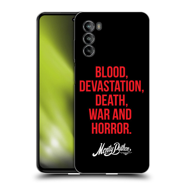 Monty Python Key Art Blood Devastation Death War And Horror Soft Gel Case for Motorola Moto G82 5G