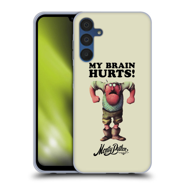 Monty Python Key Art My Brain Hurts Soft Gel Case for Samsung Galaxy A15