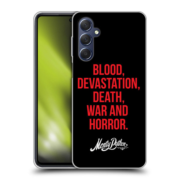 Monty Python Key Art Blood Devastation Death War And Horror Soft Gel Case for Samsung Galaxy M54 5G