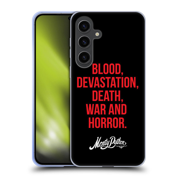 Monty Python Key Art Blood Devastation Death War And Horror Soft Gel Case for Samsung Galaxy S24+ 5G