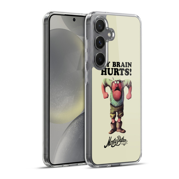 Monty Python Key Art My Brain Hurts Soft Gel Case for Samsung Galaxy S24+ 5G & MagSafe