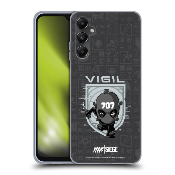 Tom Clancy's Rainbow Six Siege Chibi Operators Vigil Soft Gel Case for Samsung Galaxy A05s