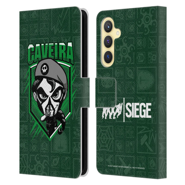 Tom Clancy's Rainbow Six Siege Chibi Operators Caveira Leather Book Wallet Case Cover For Samsung Galaxy S23 FE 5G